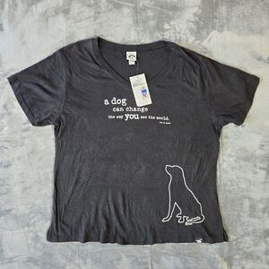 Dog Is Good T Shirt Woman's Size XL Dog Lovers Black New NWT 2013